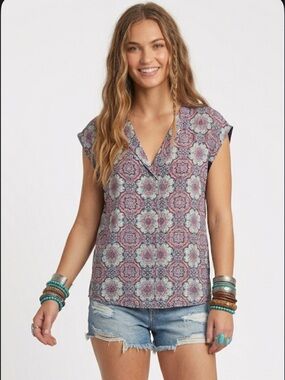 DR2 Boho Short Sleeve Blouse